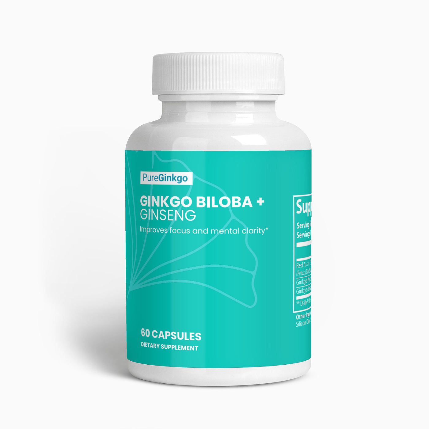 PureGinkgo - Natural Ginkgo Biloba & Ginseng Supplement