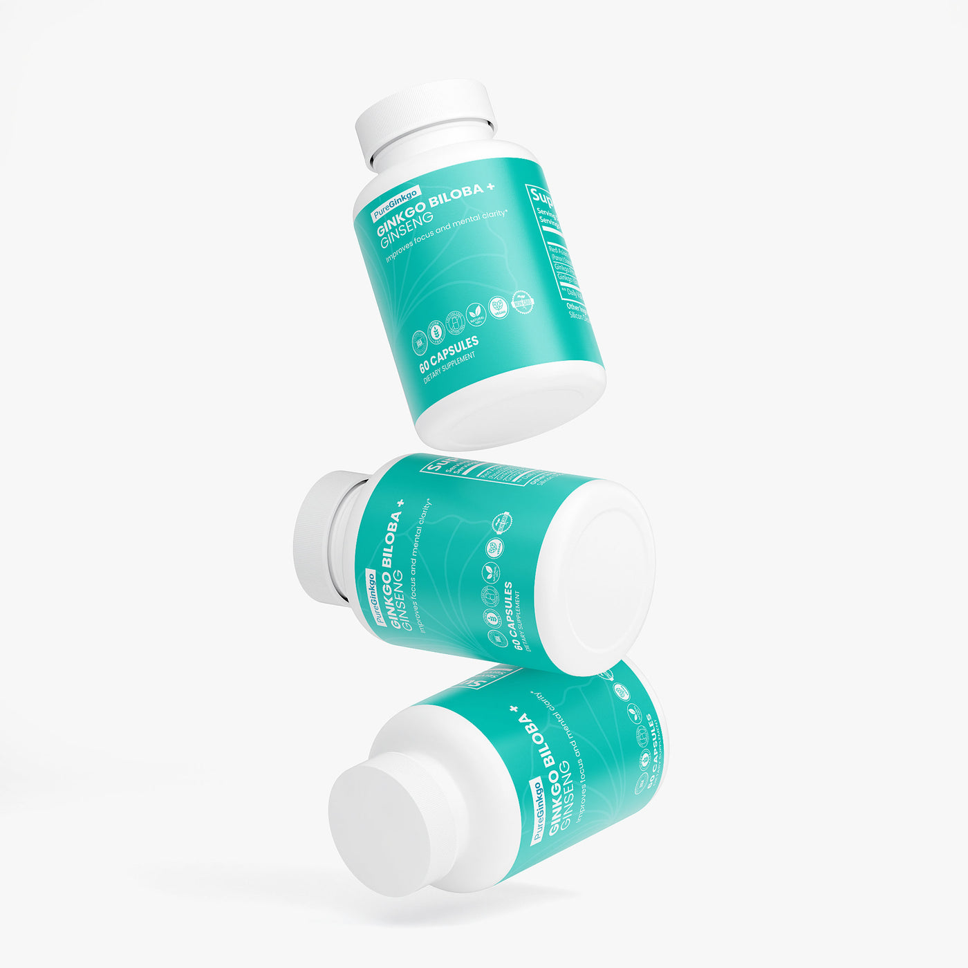 PureGinkgo – Ginkgo Biloba & Ginseng Supplement for Focus & Memory